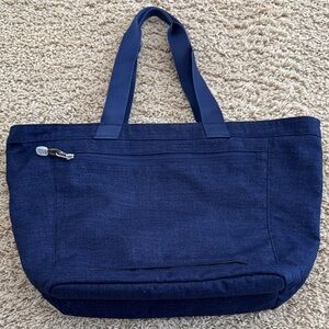 eBags Metro Travel Nylon Medium-sized Tote Bag in Navy Blue, RFID, 12" Carry-On
